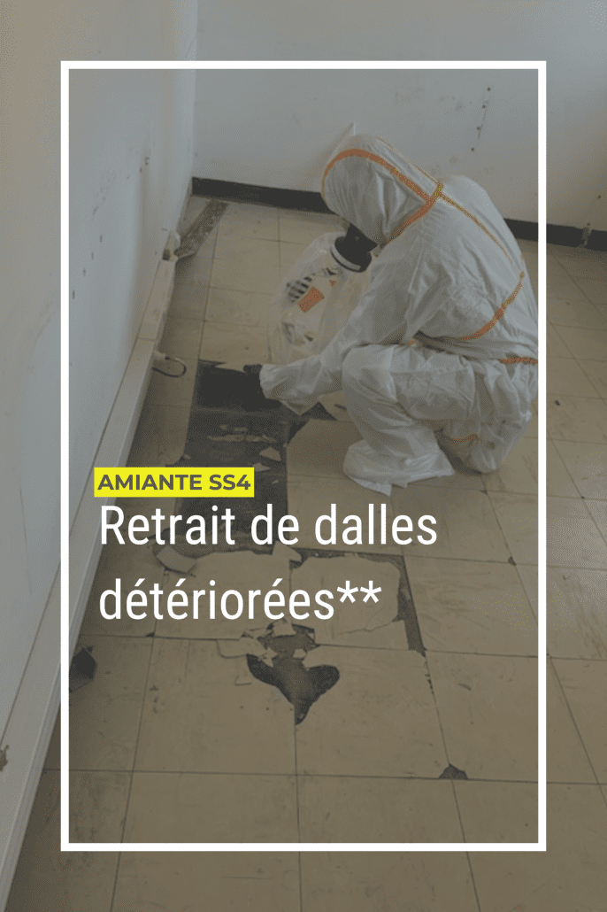 Retrait de dalles détériorées
