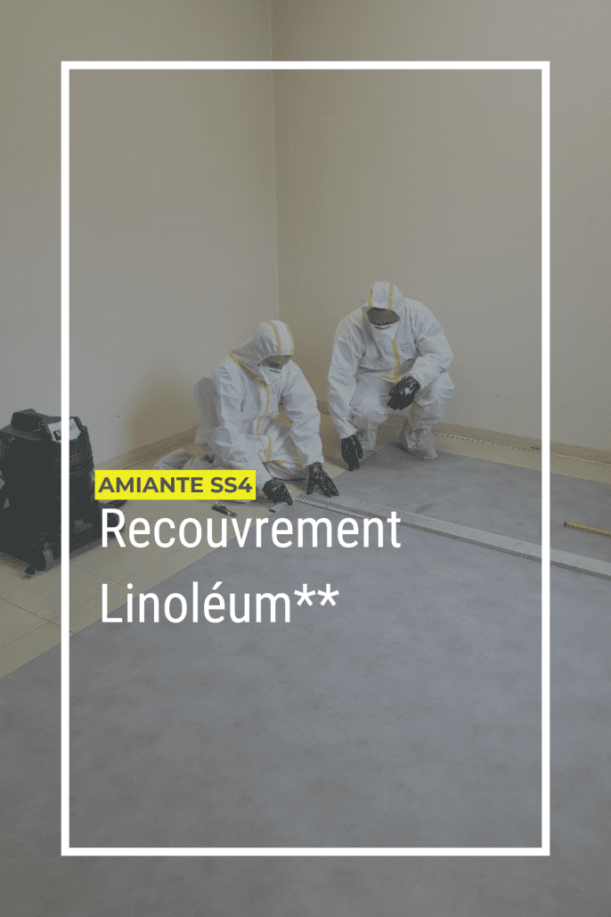 recouvrement linoléum sur dalles amiantés