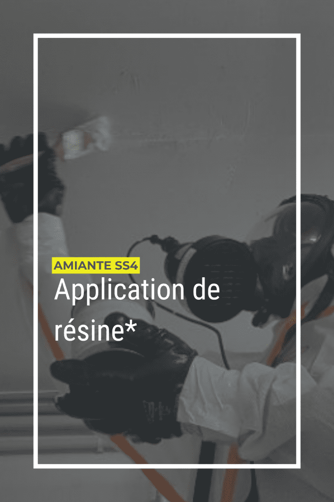 application de résine