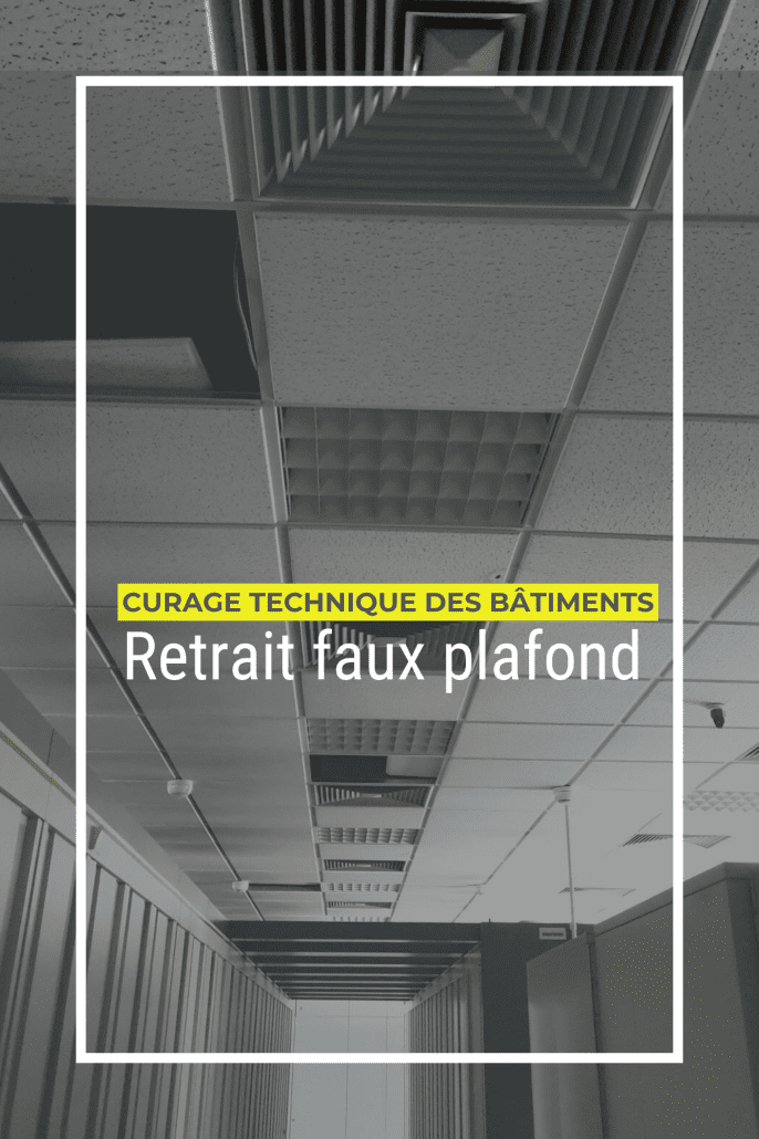 Page Curage technique des bâtiments : Retrait faux plafond