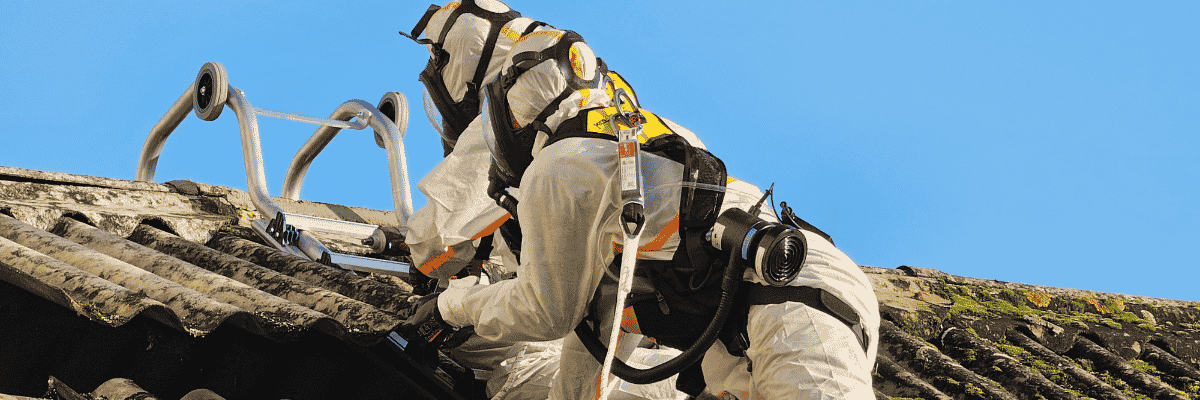 Dépose partielle toiture-amiante